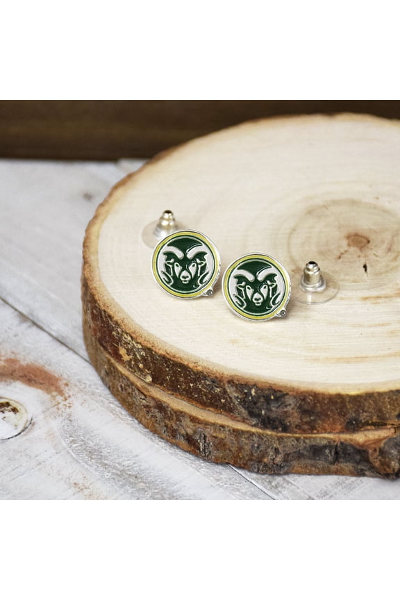 Fan Frenzy Gifts Colorado State Rams Officially Licensed Post Earrings
