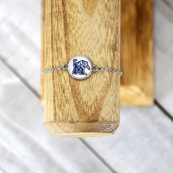 Fan Frenzy Gifts Memphis Tigers Officially Licensed Dainty 1 Charm Bracelet