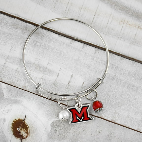 Fan Frenzy Gifts Miami Ohio Redhawks Officially Licensed Bangle Bracelet