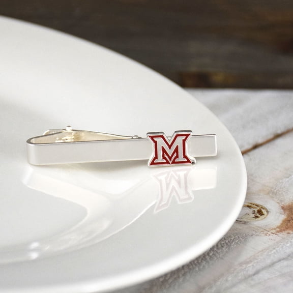 Fan Frenzy Gifts Miami Ohio Redhawks Officially Licensed Silver Tiebar