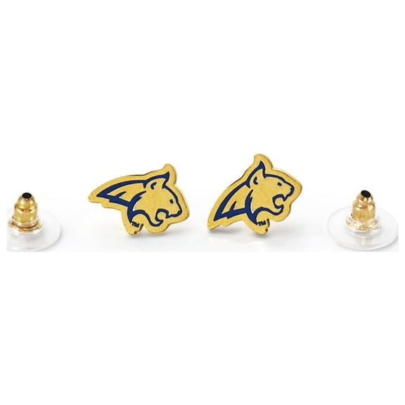 Fan Frenzy Gifts Montana State Post Earrings Bobcats