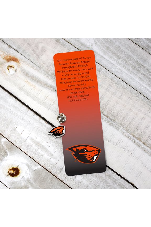 Fan Frenzy Gifts Oregon State Beavers Officially Licensed Fight Song Bookmark and Pin