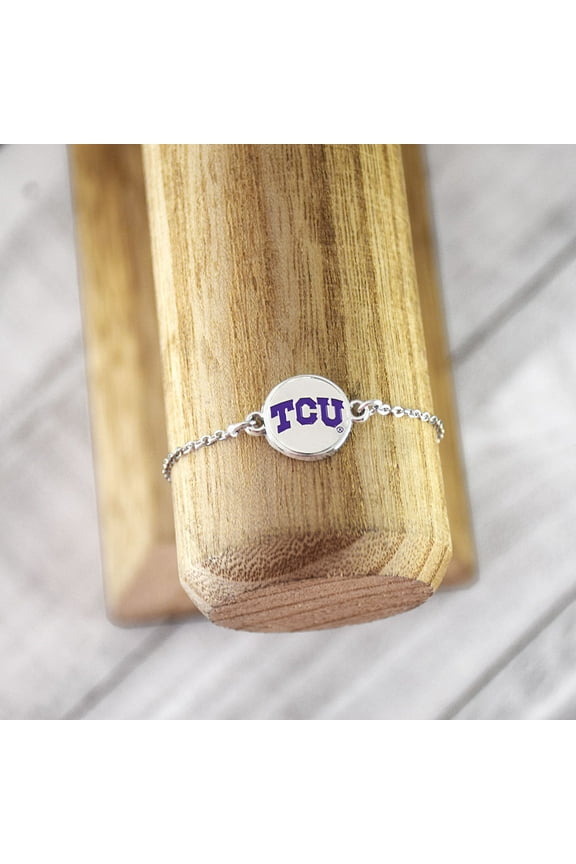 Fan Frenzy Gifts TCU Horned Frogs Officially Licensed 1 Charm Bracelet