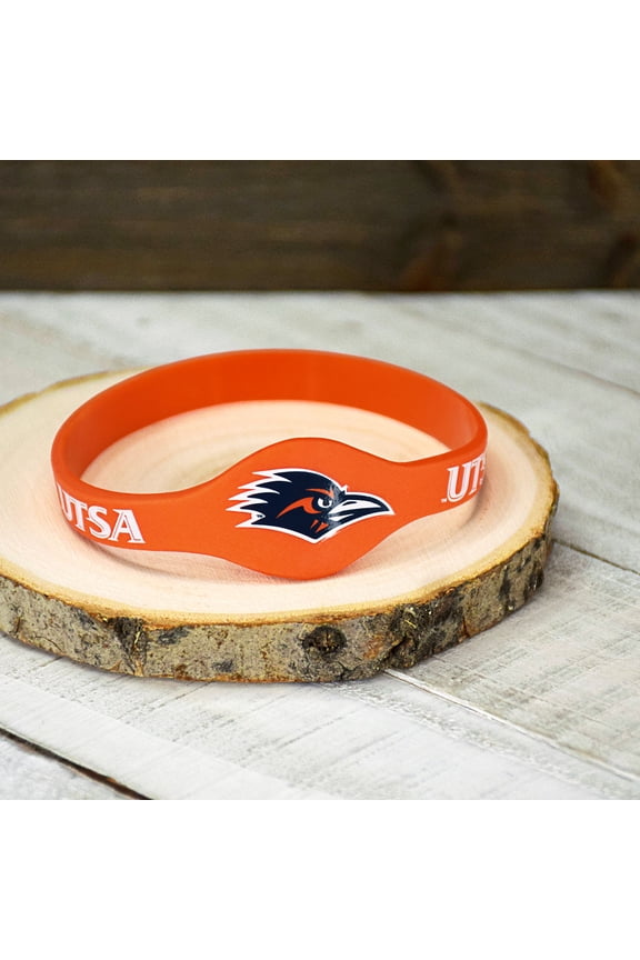 Fan Frenzy Gifts UTSA RoadRunners Officially Licensed Silicone Bracelet
