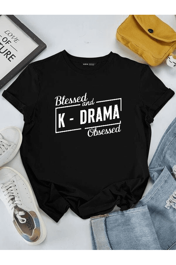 Fan Gift K Drama Lover Funny Korean Drama Saranghae Oppa Apparel Art Unisex T-Shirt V16286 ,up to size 5XL