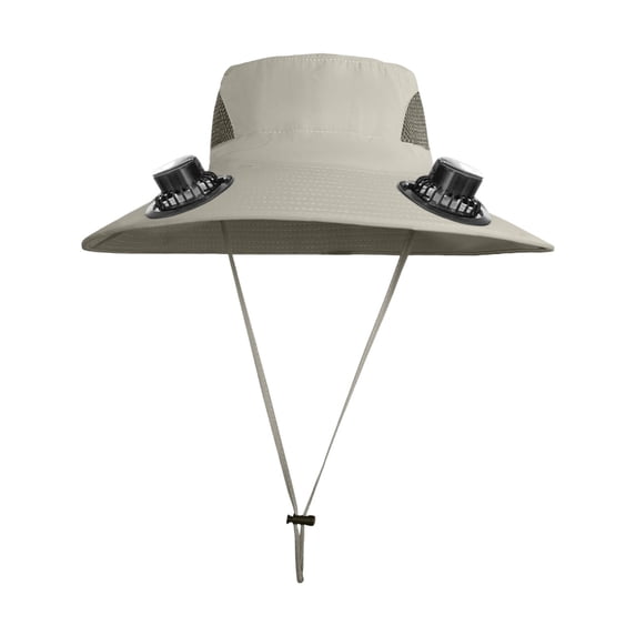 Fan Hat, Solar Fan Hat, USB Rechargeable Cooling Hat, Summer Sun Hat with Fan, Ventilated Fisherman Hat, Outdoor Cooling Hat for Sun Protection, Portable Personal Fan Hat