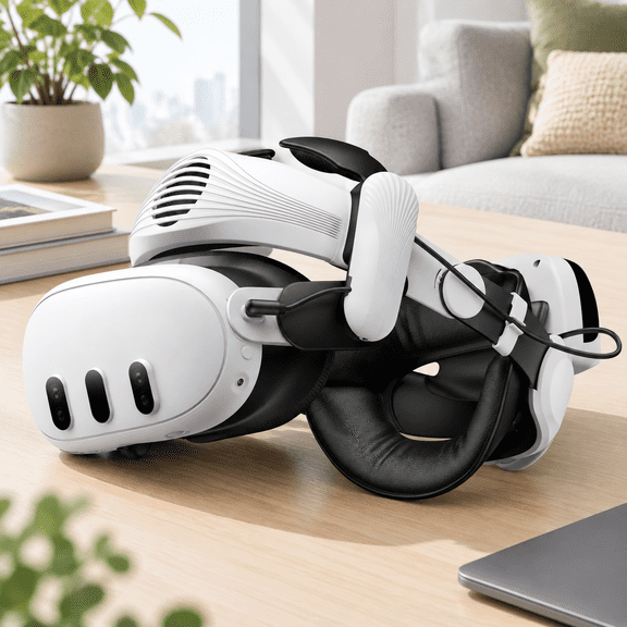 Fan Head Strappatible With Meta Quest 3s/3 12000mah Hot-swappable Accessories Air System Enhancedfort