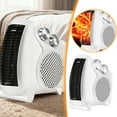 thumbnail image 1 of Fan Heater 2000 W, With Double Heat Settings, 24.5cm, Small Energy-Saving Heater, Portable Quiet Electric Fan Warmer, Enhanced Safety Features, For Office, Desk, Bedroom, Home, Bathroom, Garage, 1 of 8