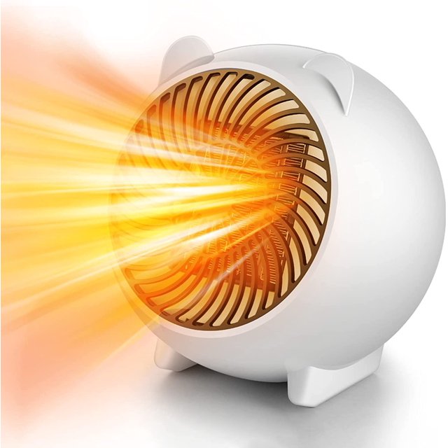 Fan Heater, 500W Space Heater, Energy Efficient Home and Office Heater