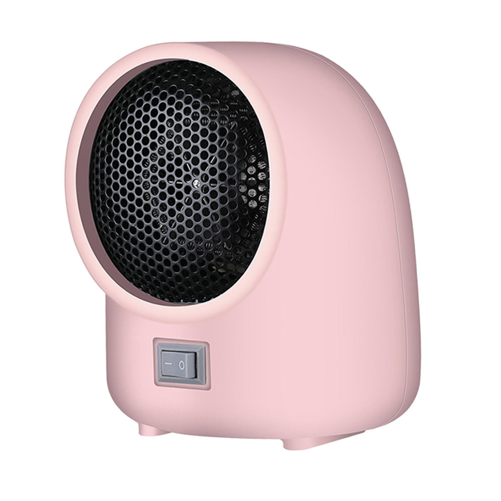 Fan Heater Electric 400W Winter Freestanding Silent Home Warmer Pink ...