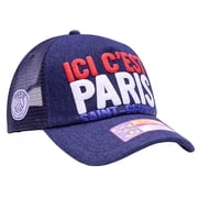 Fan Ink PSG Embroidered Mesh Back Trucker Hat, Navy Blue