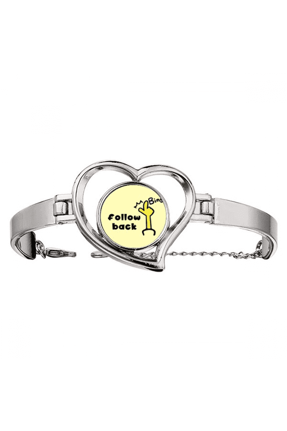 Fan Interest Anchor Praise Commend Bracelet Heart Jewelry Wire Bangle