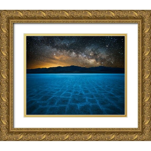 Fan, John 14x12 Gold Ornate Wood Framed with Double Matting Museum Art Print Titled - Alien World