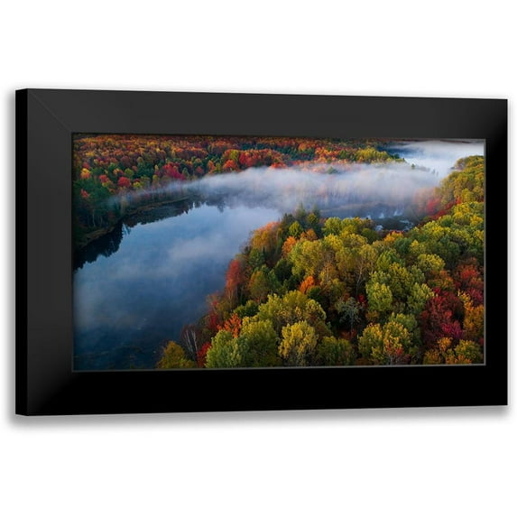 Fan, John 18x12 Black Modern Framed Museum Art Print Titled - Autumn Symphony Ii