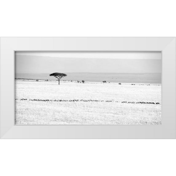 Fan, John 24x14 White Modern Wood Framed Museum Art Print Titled - Marching