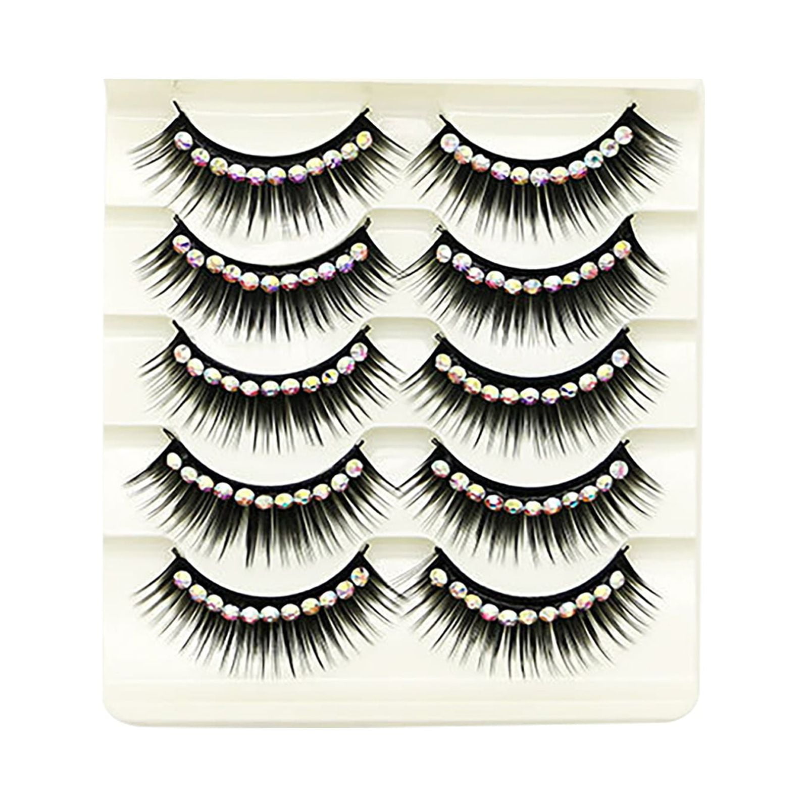 Fan Lashes 12 Pairs 3d Lashes Natural False Eyelashes Dramatic Natural