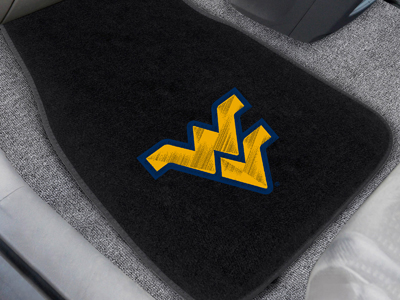 Fan Mats FAN-10303 2 Piece West Virginia Mountaineers NCAA Embroidered Car Mat Set - image 1 of 4