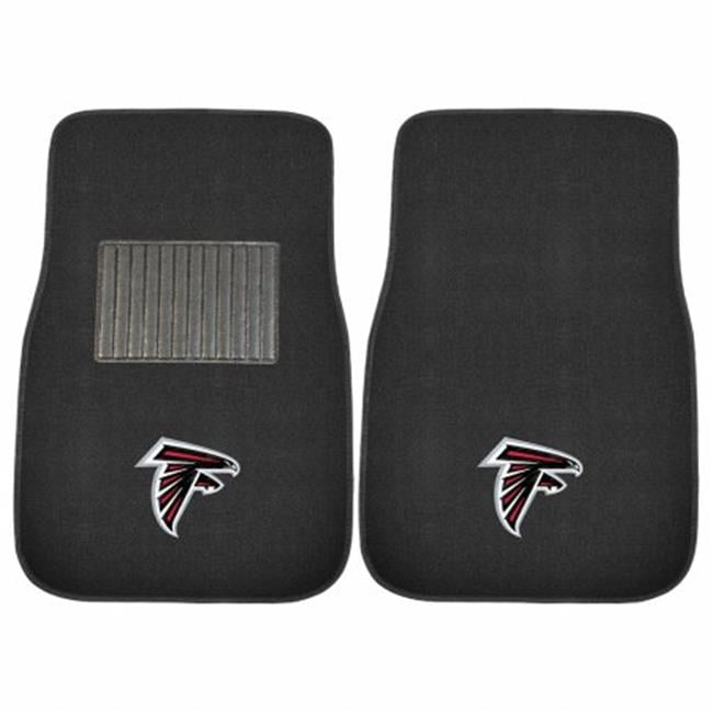 Fan Mats FAN-17131 2 Piece Atlanta Falcons NFL Embroidered Car Mat Set 