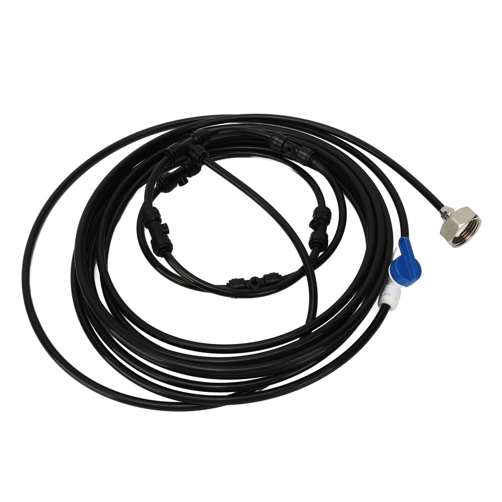 Fan Misting Kit, Fan Kit Water Spray Mist System With 19.7ft Misting Hose 6 Mist Nozzles And 3/4
