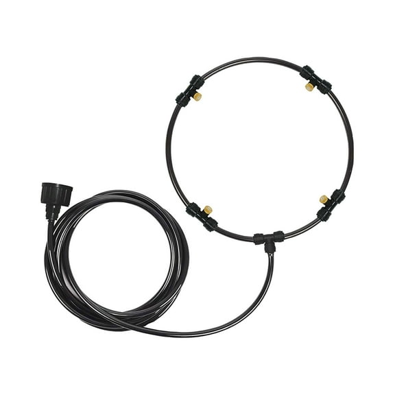 Fan Misting Kit for Outdoor Cooling System, Outside Patio Water Mister Spray with Misting Line, Brass Adapter(3/4"), Backyard Porch Garden Yard BBQ Accessories(No Fans)