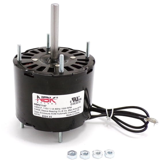 Fan Motor 3.3" Dia. 1/40 HP 1500 RPM 115 Volts CW Replaces PACKARD 80660