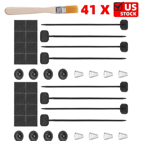 Fan Mounting Kit (41 Pack), Electric Radiator Fan Plastic rods Installation Kit Compatible Mount Hold Radiator Spal Fan, Electric Cooling Fan and Transmission Cooler