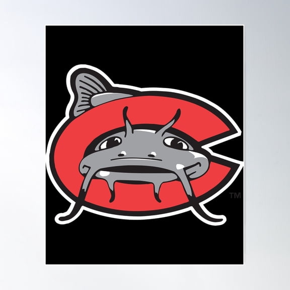 Fan Mudcats People Carolina Poster Wall Art, Modern Wall Decor For Living Room Bedroom, 12x18 UNFRAMED