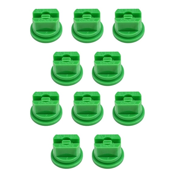 Fan Nozzle Atomizing Tips for Knapsack Sprayers 10 Pack Design for Enhanced Spray Performance in Horticulture (green)