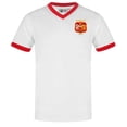 thumbnail image 1 of Fan Originals Mens United Wembley 1957 Crest V Neck T-Shirt, 1 of 5