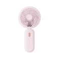 thumbnail image 1 of Fan Portable - Cute Handheld Turbo Fan with Rechargeable Battery, 5 Speeds, Small Hand Personal Travel Essentials for Women Makeup(Pink), 1 of 6