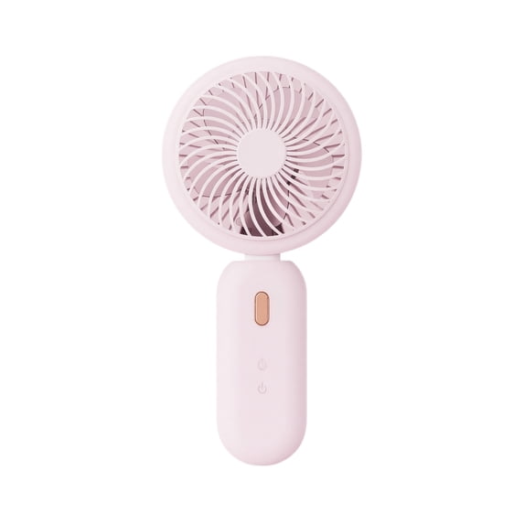 Fan Portable - Cute Handheld Turbo Fan with Rechargeable Battery, 5 Speeds, Small Hand Personal Travel Essentials for Women Makeup(Pink)