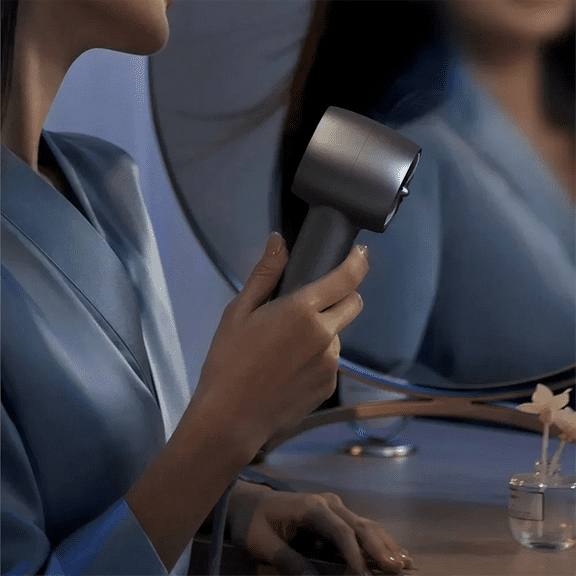 Fan Portable Ventilator Handheld Camping Fan 3000mAh USB Rechargeable Electric Fan 100 Wind Speed Bladeless Air Cooler,A,1 * Mini Fan 1 * Data cable,Black