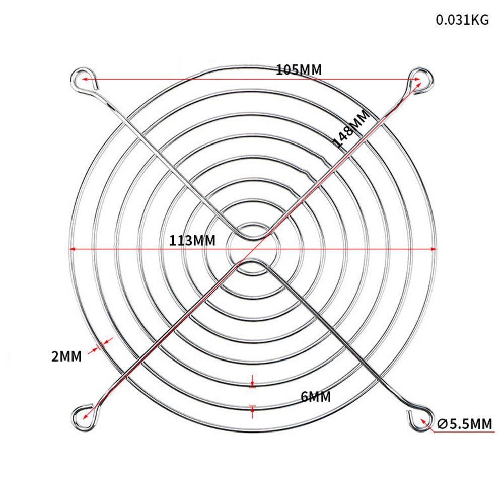 Fan Protection Net 80200mm Cooling Fan Protection Net Metal Iron Mesh