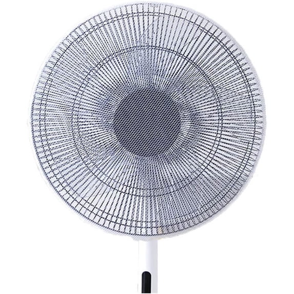 Fan Safety Cover, White, Mesh Fan Guard Cover for Kids, Anti Finger Pinch Protective Net for Standing Floor Fan