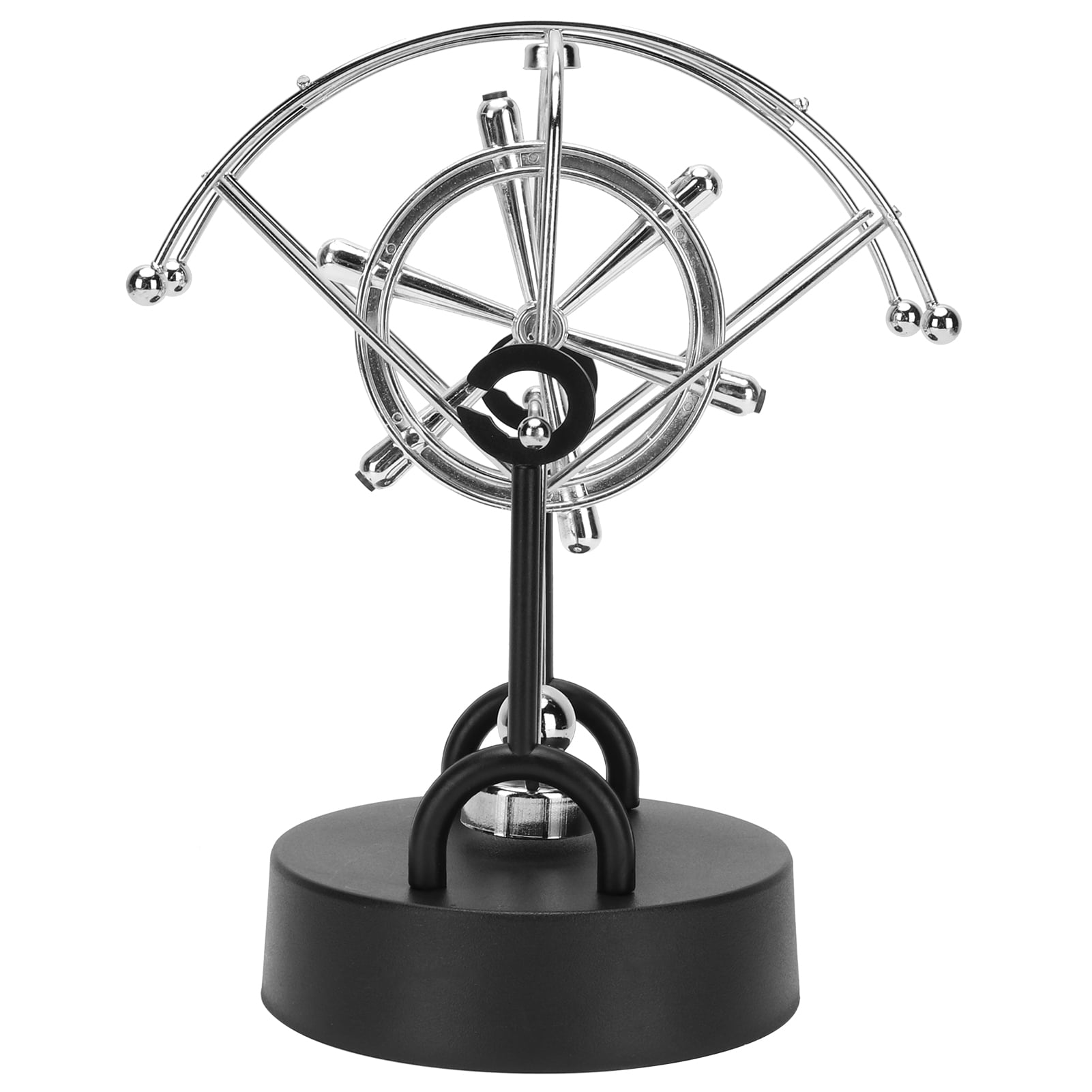 Fan Shaped Magnetic Perpetual Motion Desk Toy Physical Swing Toy 