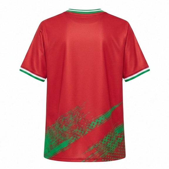 Fan Soccer for Kids Portugal Boys Team Athletic Short Sleeve T Shirt And Shorts Outfit For Kids Youth Football Training Play Clothes Set 9-10 Years