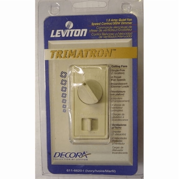 Fan Speed Control with Light Dimmer (Ivory)
