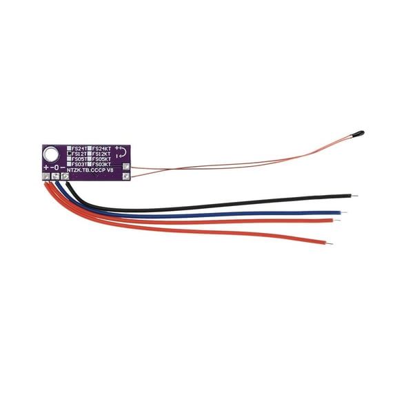 Fan Speed Controller 5V/12V With Temperature Probe For Automatic Cooling In CPU Routers And Compatible 2-Wire Or 3-Wire Fans, Compact ABS Design For Efficient Heat Management(5V)