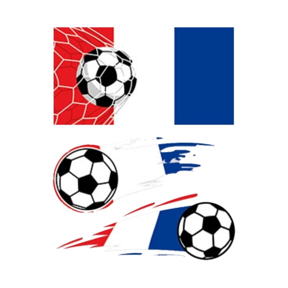 Fan Stickers: National Soccer Temporary For Sports Events Easy To Apply -France