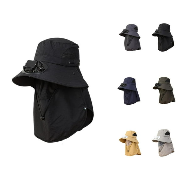 Fan Sun Hat for Women and Men – USB Rechargeable Wide Brim Straw Hat with UV Protection, Foldable Outdoor Vacation Hat for Travel, Camping and Gardening