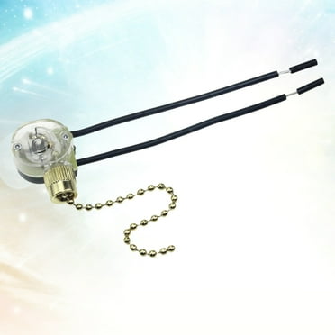 Fan Switch Ceiling Fan Wall Lamp Pull Chain Switch 3A/250V 6A/125V Replacement (4.72X1.38X0.59Inch)