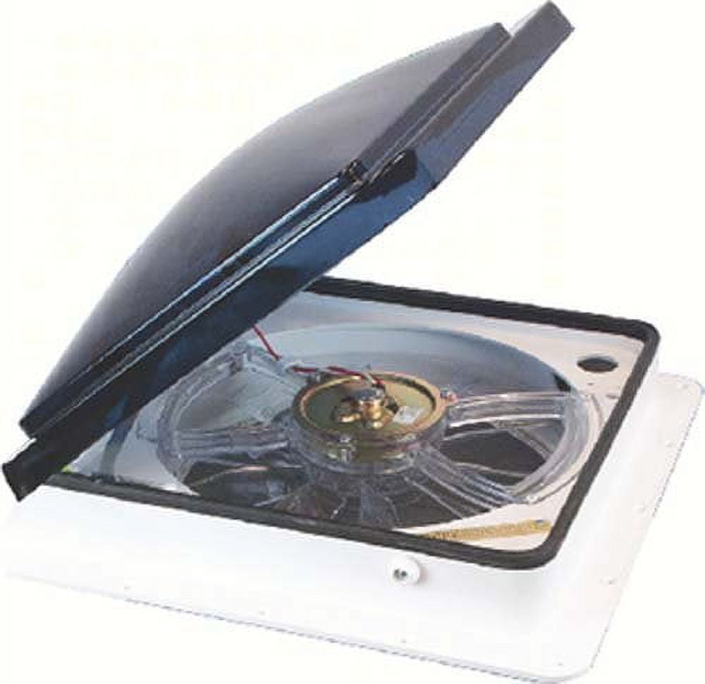 FanTastic Vent Model 1250 3Speed RV Vent Fan with Manual Lift Smoke