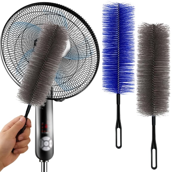 Fan cleaning brush duster,Bendable Microfiber Head, 2026 Fan Cleaner Brush Reusable Dust Remover Washable ideal for Electric Fans Air Conditioning, Home Car Vents, Curtain 17.3in 1pc