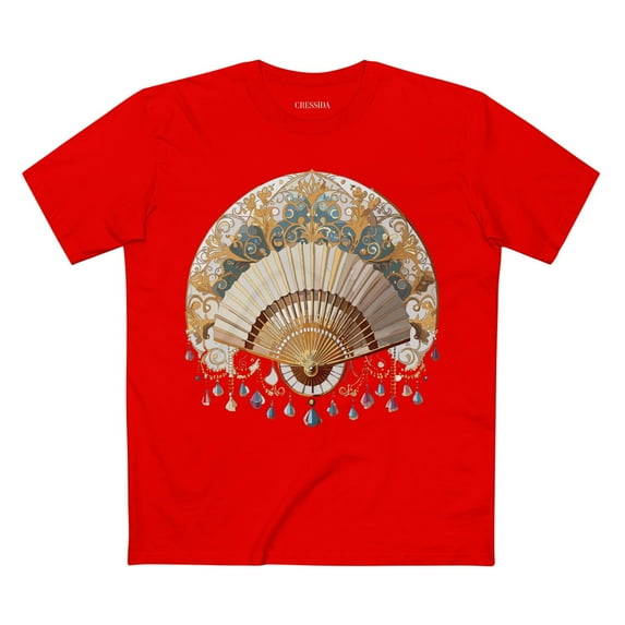 Fan shirt, Shirt with Fan, Tee Shirt with Antique Fan