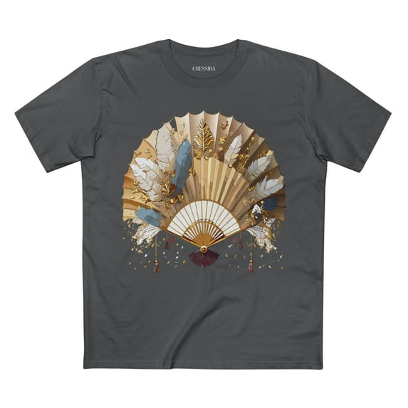 Fan shirt, Shirt with Fan, Tee Shirt with Antique Fan