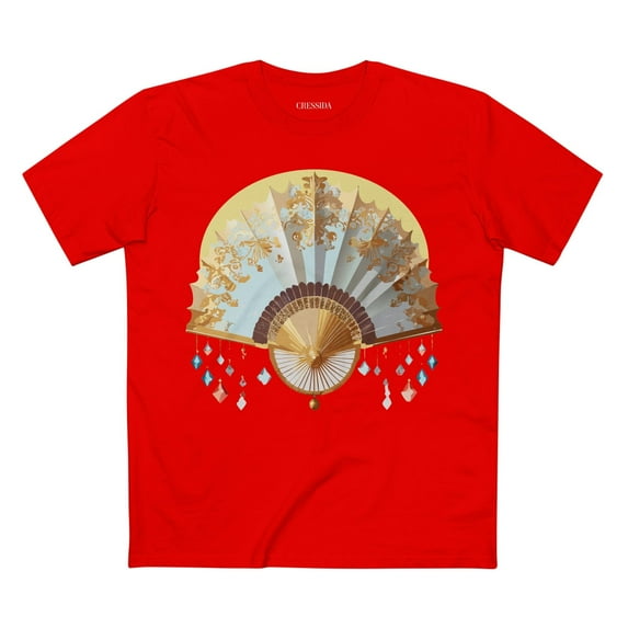 Fan shirt, Shirt with Fan, Tee Shirt with Antique Fan
