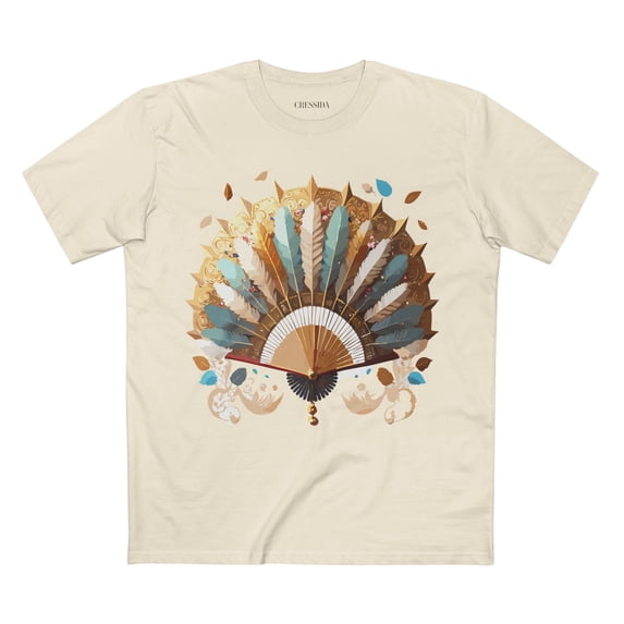 Fan shirt, Shirt with Fan, Tee Shirt with Antique Fan