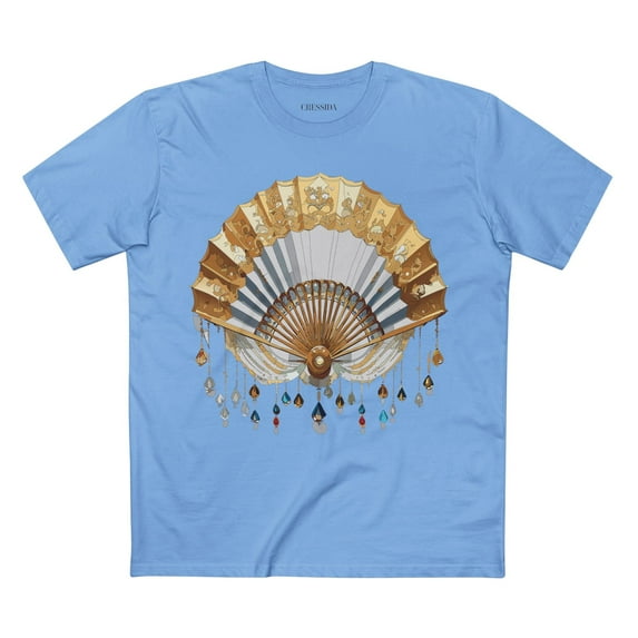 Fan shirt, Shirt with Fan, Tee Shirt with Antique Fan