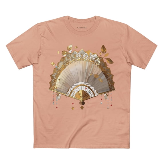 Fan shirt, Shirt with Fan, Tee Shirt with Antique Fan