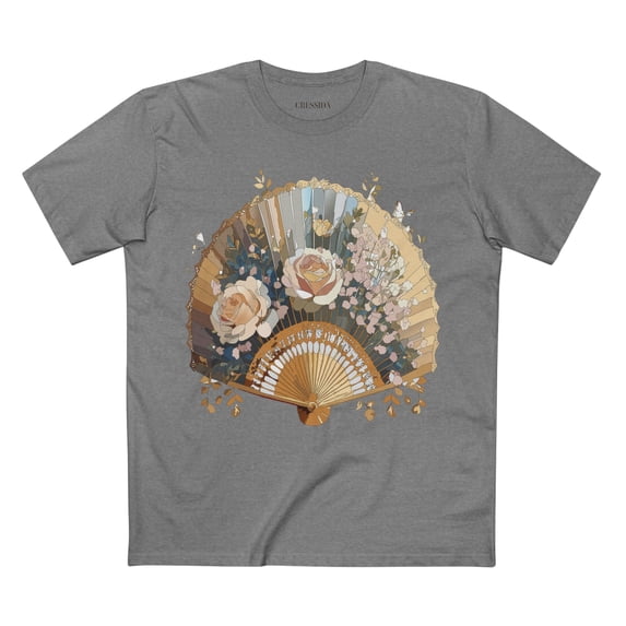 Fan shirt, Shirt with Fan, Tee Shirt with Antique Fan